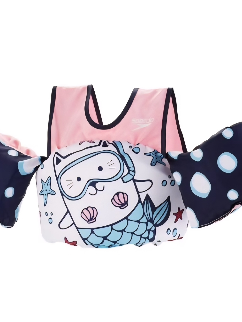 Speedo Kids Pink Mermaid Swim Float Vest with Arm Bands